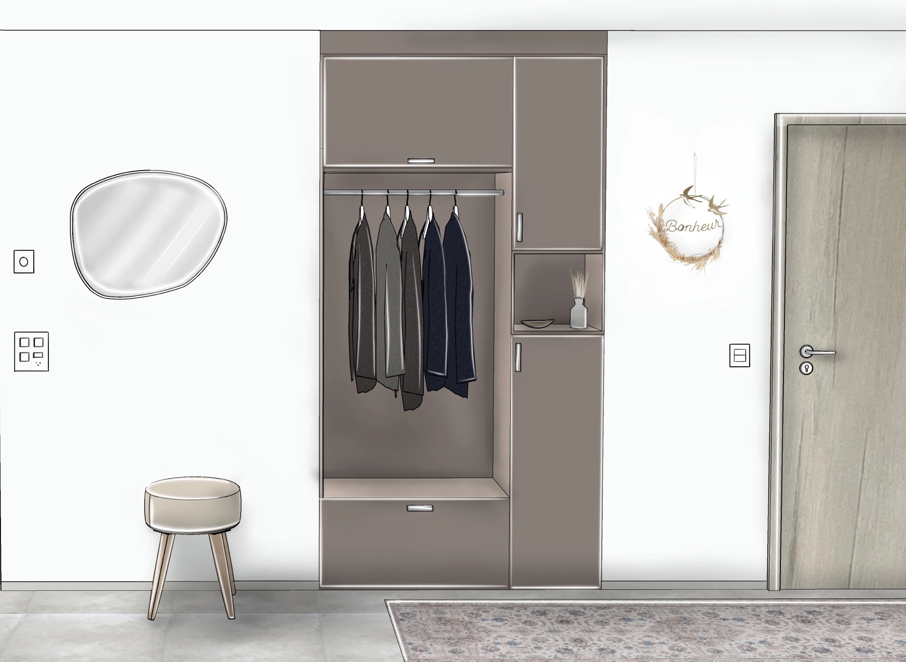 Entrée sur mesure