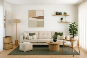 Projet architecture d'intérieur d'un salon à Martigny